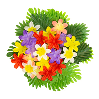 Hawaiiblad & Blommor Bordsdekorationer
