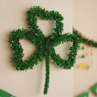 St. Patrick's Day Treklöver Folie Väggdekoration