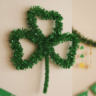 St. Patrick's Day Treklöver Folie Väggdekoration