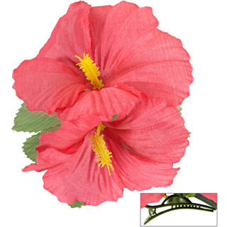 Hibiskus Hårklämma Ljusrosa