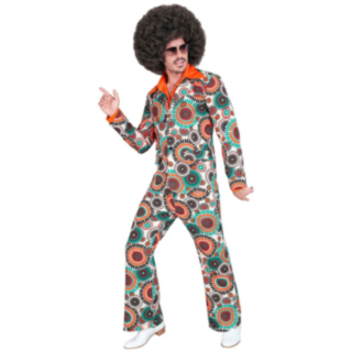 Mönstrad Hippiedude Maskeraddräkt