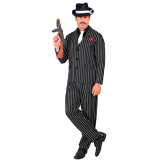 Pinstripe Gangster Maskeraddräkt