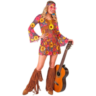 Flower Power Hippie Maskeraddräkt