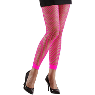 Nätleggings Neonrosa