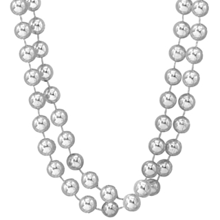 Gangster Bling Pärlhalsband Silver