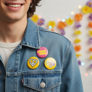 60-tal Hippie Badges