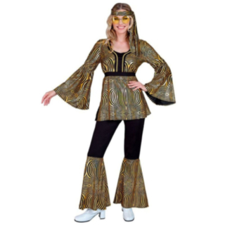 Guldrandig 70-tal Disco Maskeraddräkt