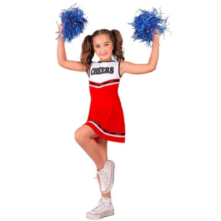 College Cheerleader Barndräkt Röd