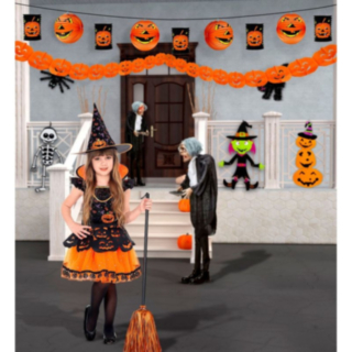 Halloween Pumpa Dekorationsset