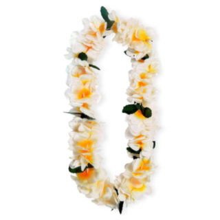 Hawaiikrans Vit/Gul
