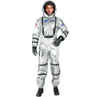 Astronaut Maskeraddräkt Silver
