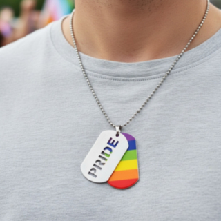 Pride Dogtag Halsband
