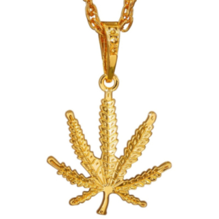 Weed Halsband Guld
