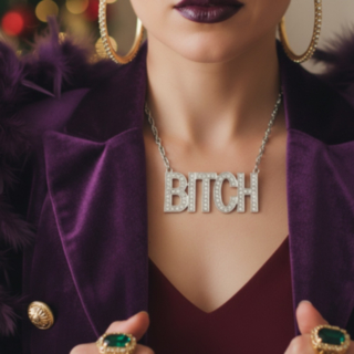 Bitch Halsband Silver