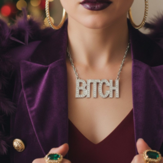 Bitch Halsband Silver