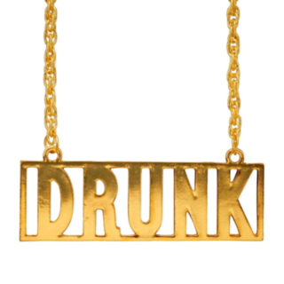 Drunk Halsband Guld