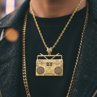 Radio Halsband Guld