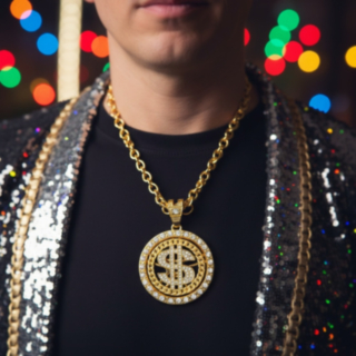 Dollar Halsband Guld