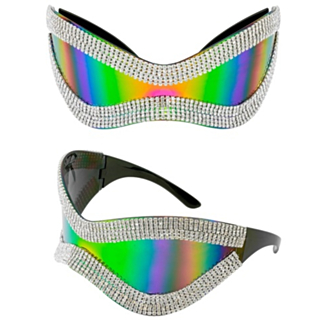 Galaxy Glitterglasögon Lila
