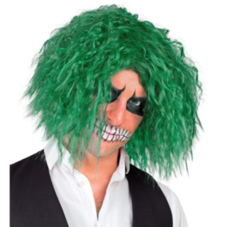 Ond Clown Peruk Grön
