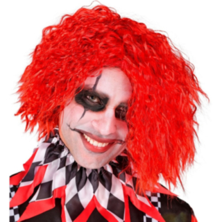 Ond Clown Peruk Röd