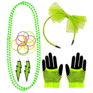 80-tal Set Neongrön