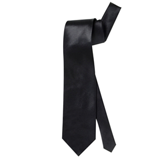 Satinslips Svart