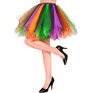 Tutu Kjol Lila/Orange/Grön