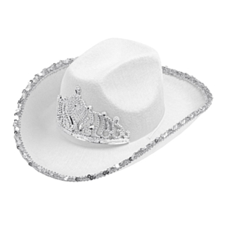 Tiara Cowboyhatt Vit