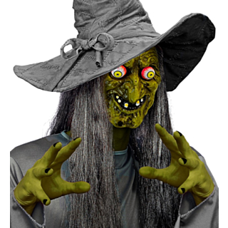 Häxa Mask Med Googly Eyes