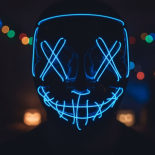 Purge LED-mask Blå
