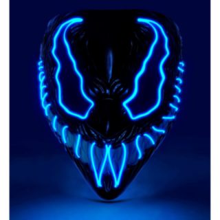 Monster LED-mask Blå