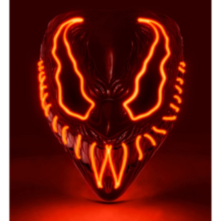 Monster LED-mask Röd