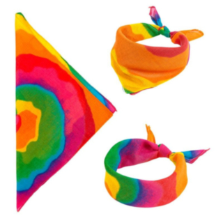 Tie Dye Hippie Bomullsbandana