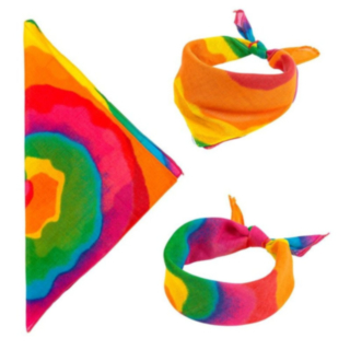 Tie Dye Hippie Bomullsbandana