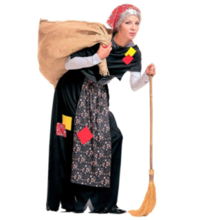 Befana Häxa Maskeraddräkt