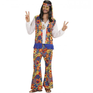 Flower Power Hippie Maskeraddräkt