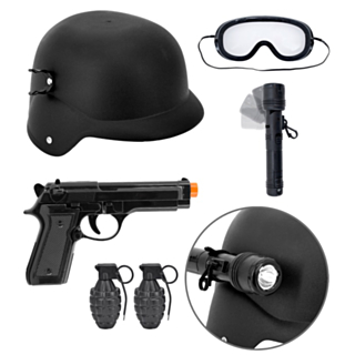 SWAT Barn Maskeradset Svart