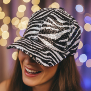 Zebrarandig Keps Silver