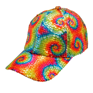 Tie-Dye Paljettkeps Regnbåge