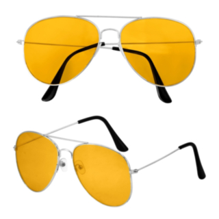 70-tal Aviator Glasögon Gul