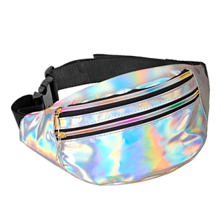 Holografisk Midjeväska Silver