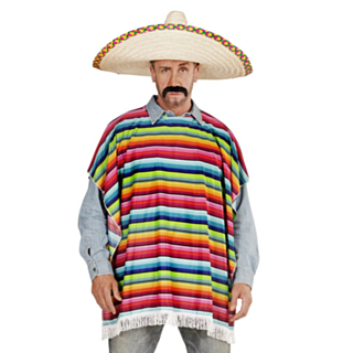Färgglad Poncho