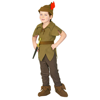 Klassisk Peter Pan Børnekostume