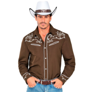 Cowboyskjorta Brun