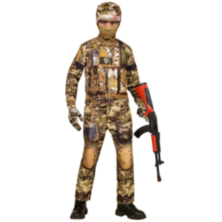 Soldat Barndräkt Kamouflage