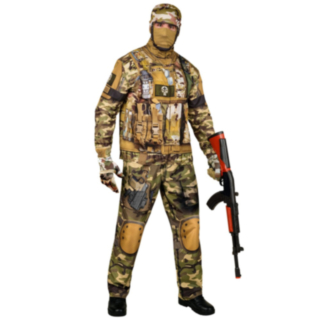 Soldat Maskeraddräkt Kamouflage