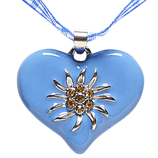 Blå Edelweiss halsband