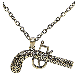 Piratpistol Halsband Brons