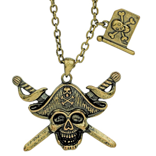 Piratkapten Halsband Brons